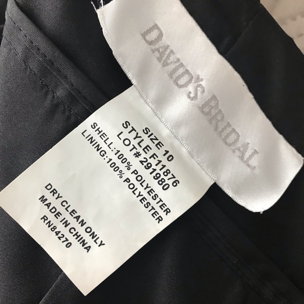 David’s Bridal Halter Bridesmaid Dress - Picture 4 of 4